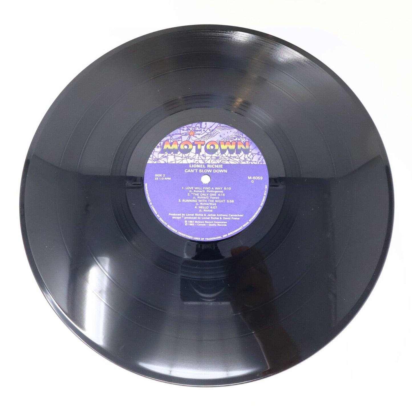 Lionel Richie Can't Slow Down LP Record Motown M-6059 1983 Canada All Night Long