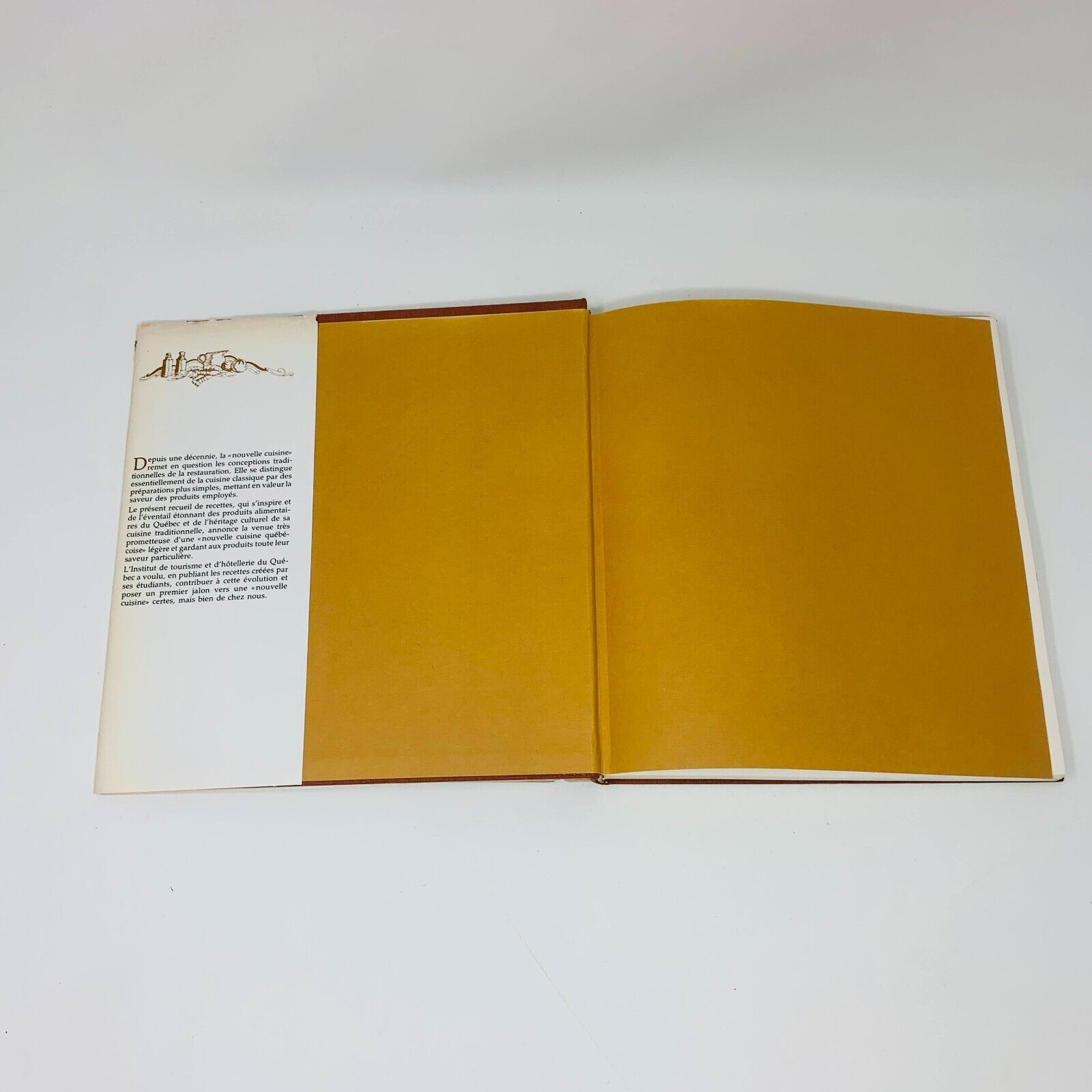 1979 Vers une Nouvelle Cuisine Québécoise Livre Recettes Français Cookbook ITHQ