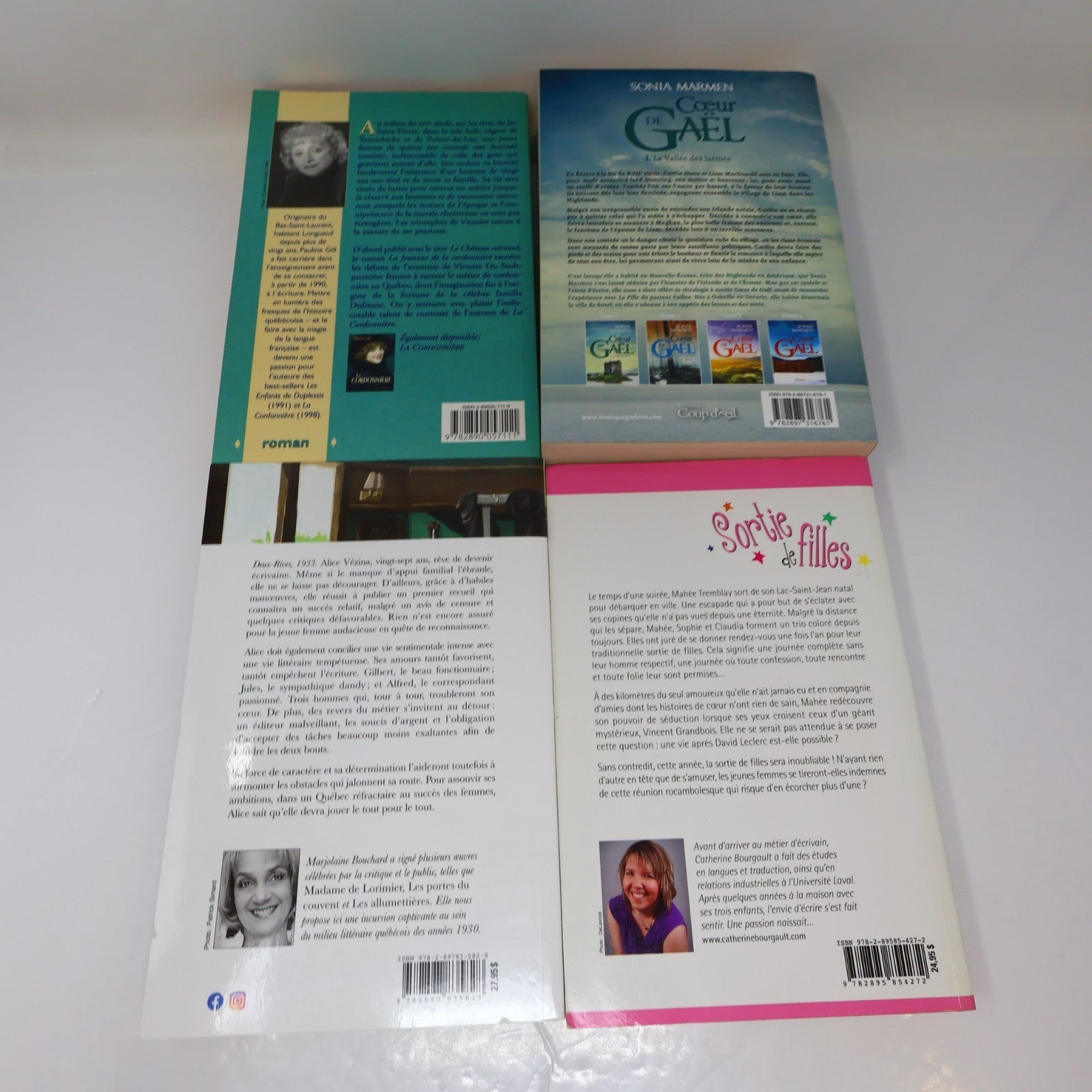 Littérature Québécoise Roman Lot 8 Livres Dion/Corbin/Gill/Marmen/Charland PB
