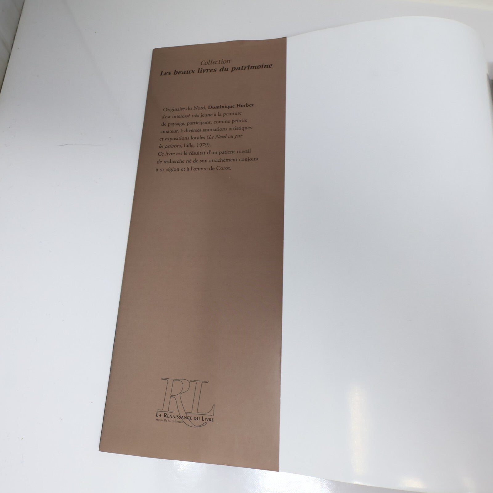 Corot et les Peintres de l'École d'Arras Dominique Horbez 2004 HC Français Arts