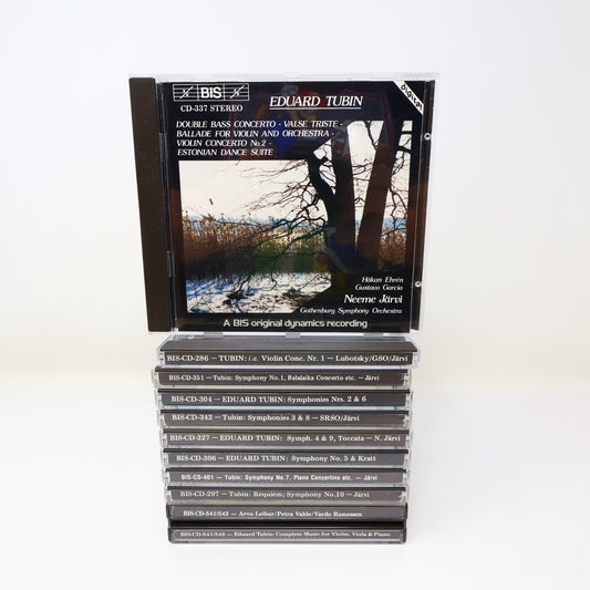 Eduard Tubin 10 CD Lot BIS Complete Violin-Viola-Piano/Symphonies #1-10 N. Järvi