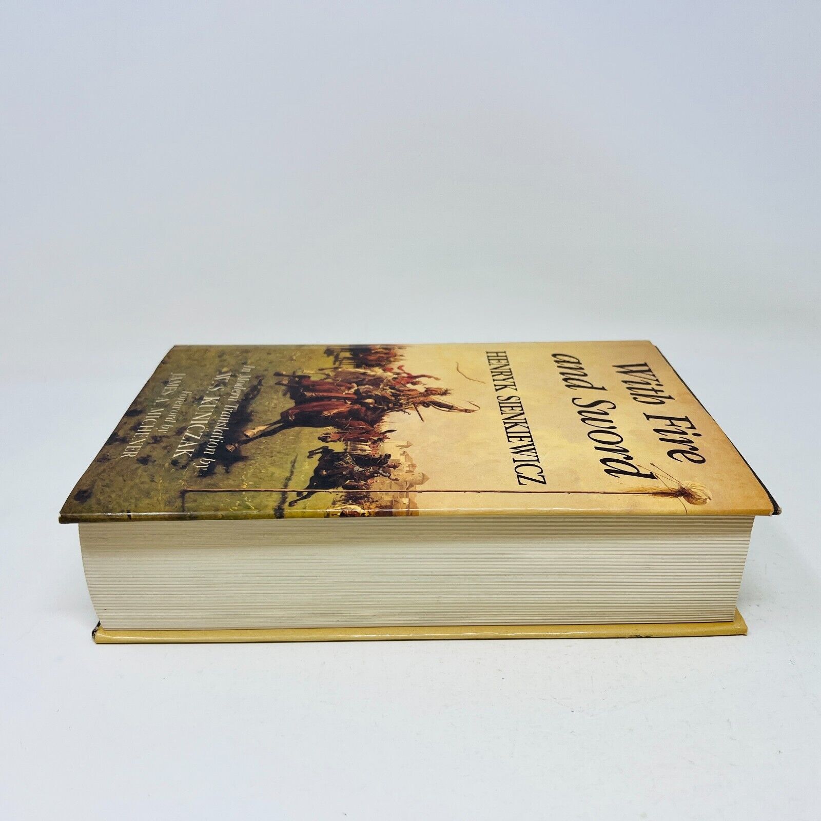 1991 With Fire and Sword by Henryk Sienkiewicz Hardcover DJ Copernicus Society