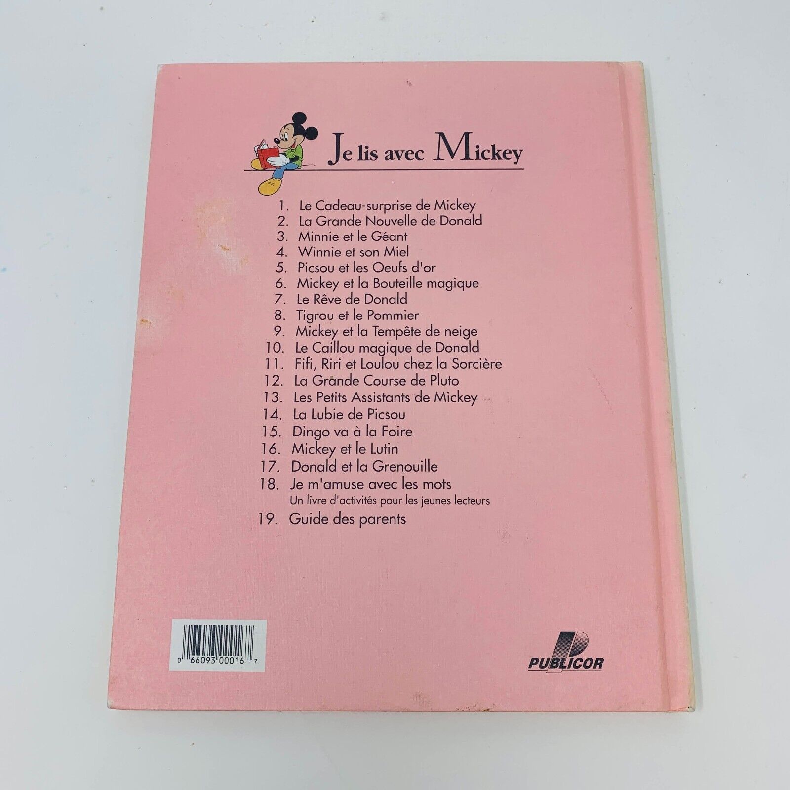 Je Lis avec Mickey Lot de 14 Livres Disney Enfants Français Children French 90s