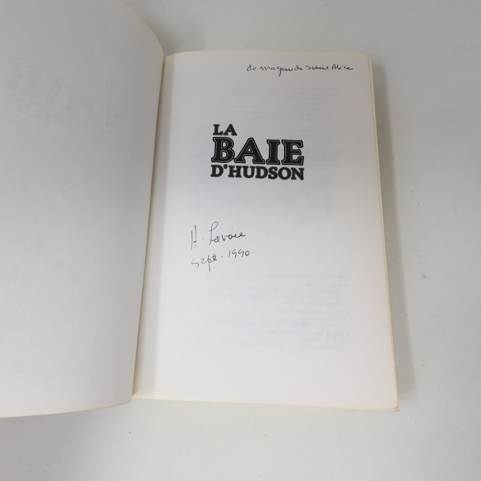 1985 La Baie d'Hudson la Compagnie des Aventuriers de Peter C. Newman Paperback