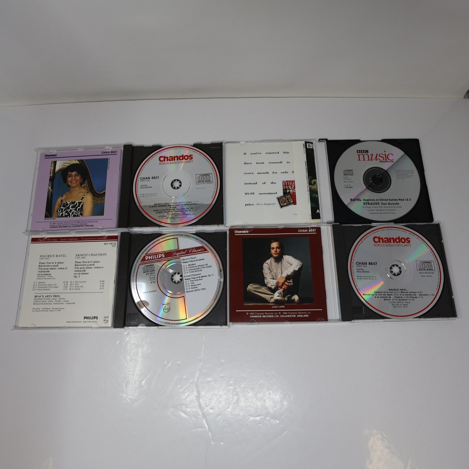 Ravel 6 CD Lot Louis Lortie/Charles Dutoit/André Prévin Piano Music #1-2/Bolero