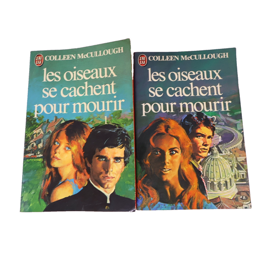 Les Oiseaux se Cachent pour Mourir #1-2 Lot 2 Livres Colleen Mccullough Romance