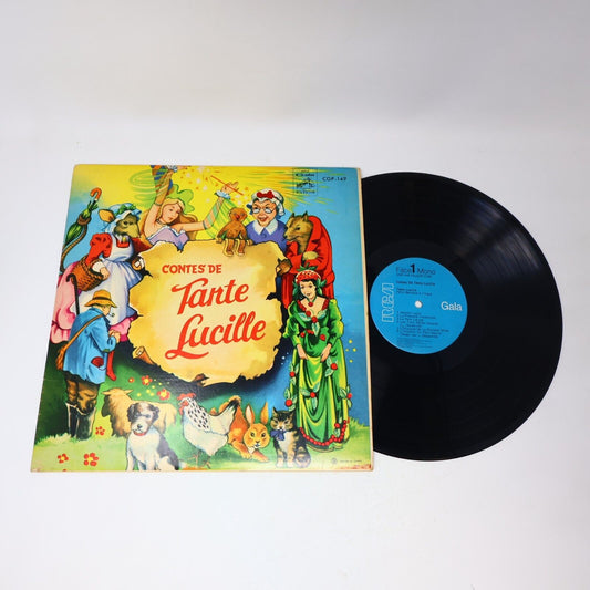 Contes de Tante Lucille LP Disque Histoires Enfants Vtg RCA Victor Mono CGP-149