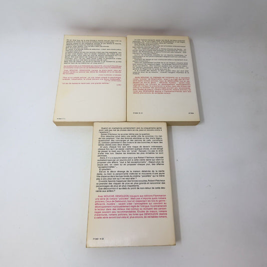 Demouzon Un Coup Pourri Mouche Premier Né d'Égypte Lot 3 Livres Espionnage 70s