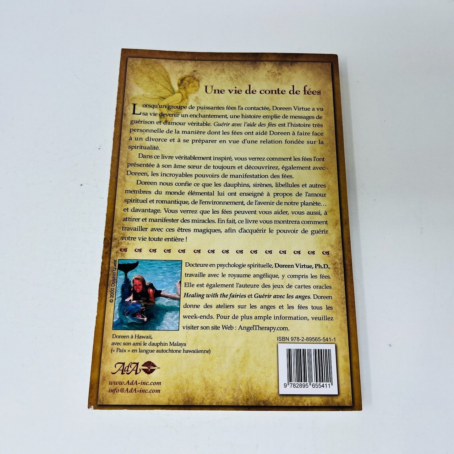 2008 Guérir avec l'Aide des Fées de Doreen Virtue Livre ADA en Français French