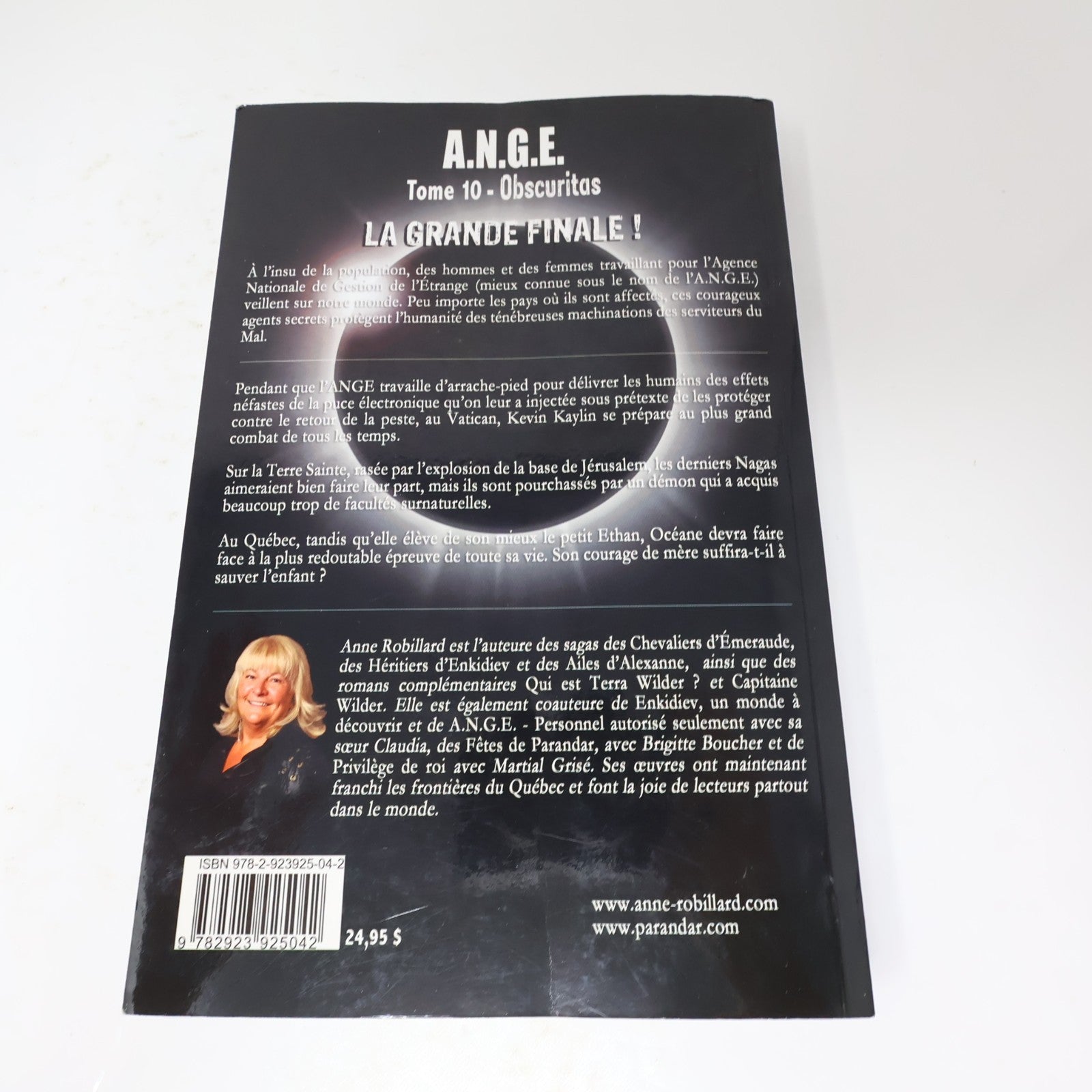 A.N.G.E. #1-10 Ange Série Complète Lot 10 Livres Anne Robillard Antichristus PB