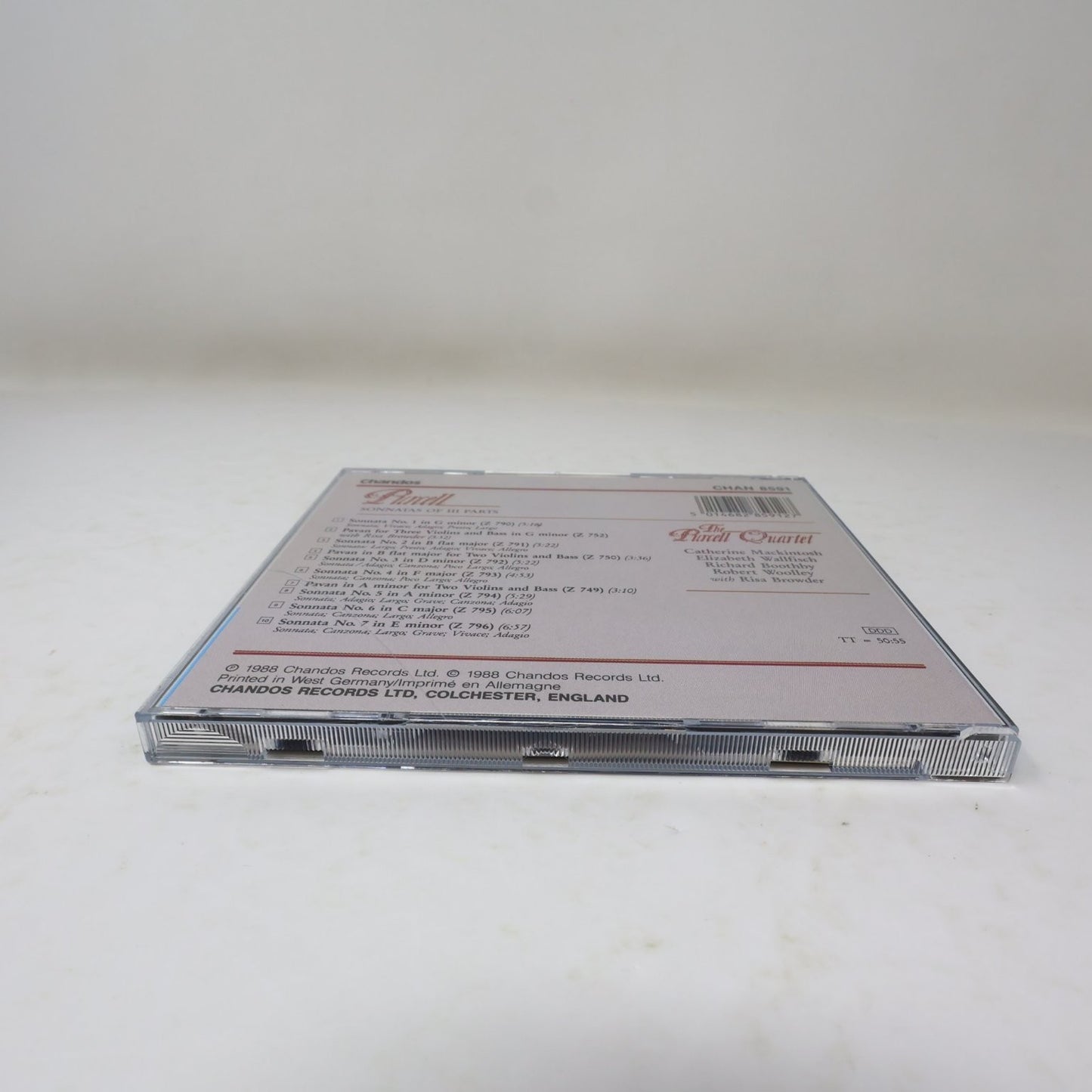 Purcell - Sonatas Vol. 1 CD 1988 The Purcell Quartet Classical Chandos CHAN 8591