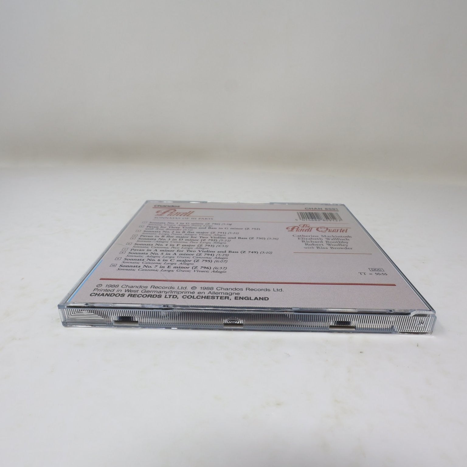 Purcell - Sonatas Vol. 1 CD 1988 The Purcell Quartet Classical Chandos CHAN 8591
