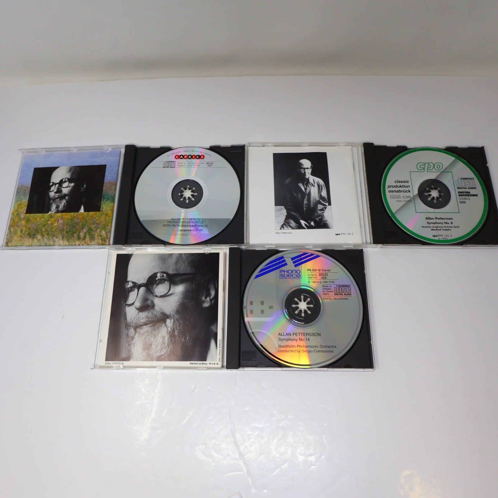 Allan Pettersson 3 CDs Lot Trojahn/Comissiona/Blomstedt Symphony #6 14