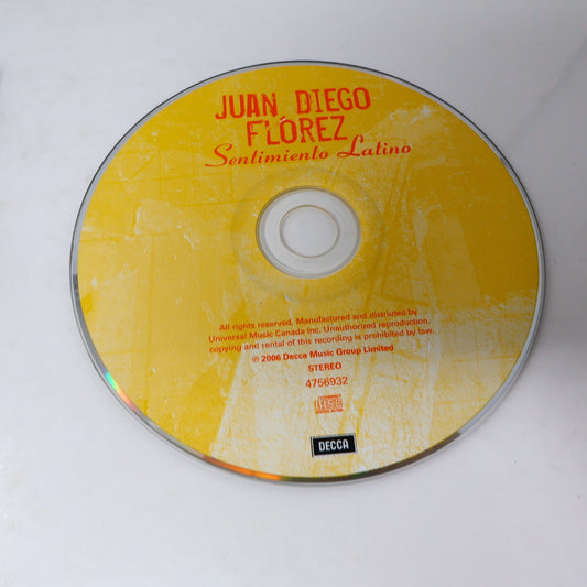 Juan Diego Florez CD Sentimiento Latino Decca Alma Llanera/Ella/Princesita 2006