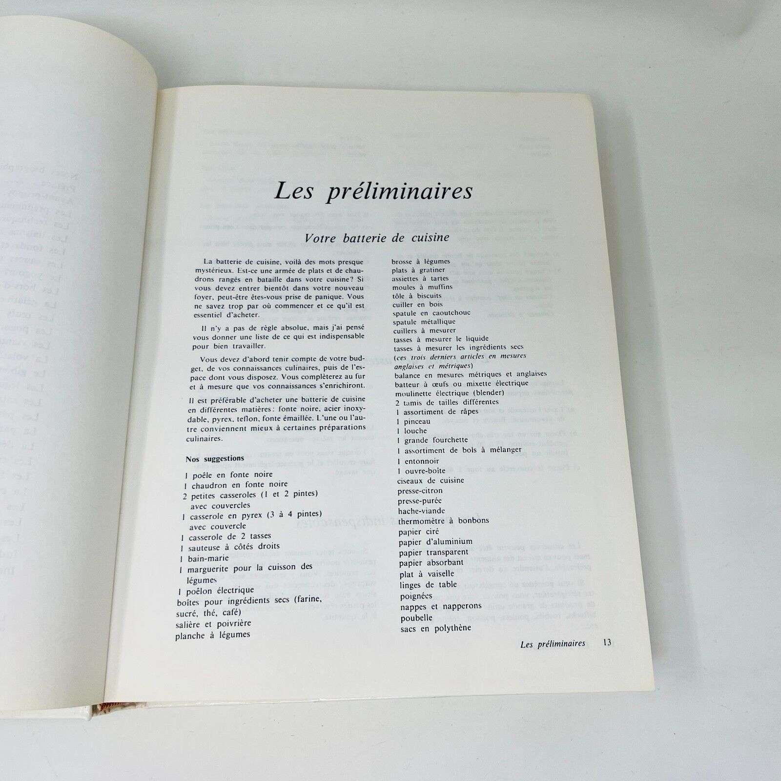 1978 La Cuisine de Monique Chevrier Sa Technique ses Recettes Livre en Français