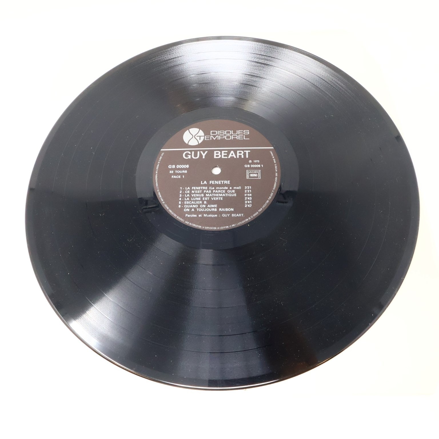 Guy Béart Lot 4 Disques Record Fenêtre/Espérance Folle/Beau Miroir/Renaissances