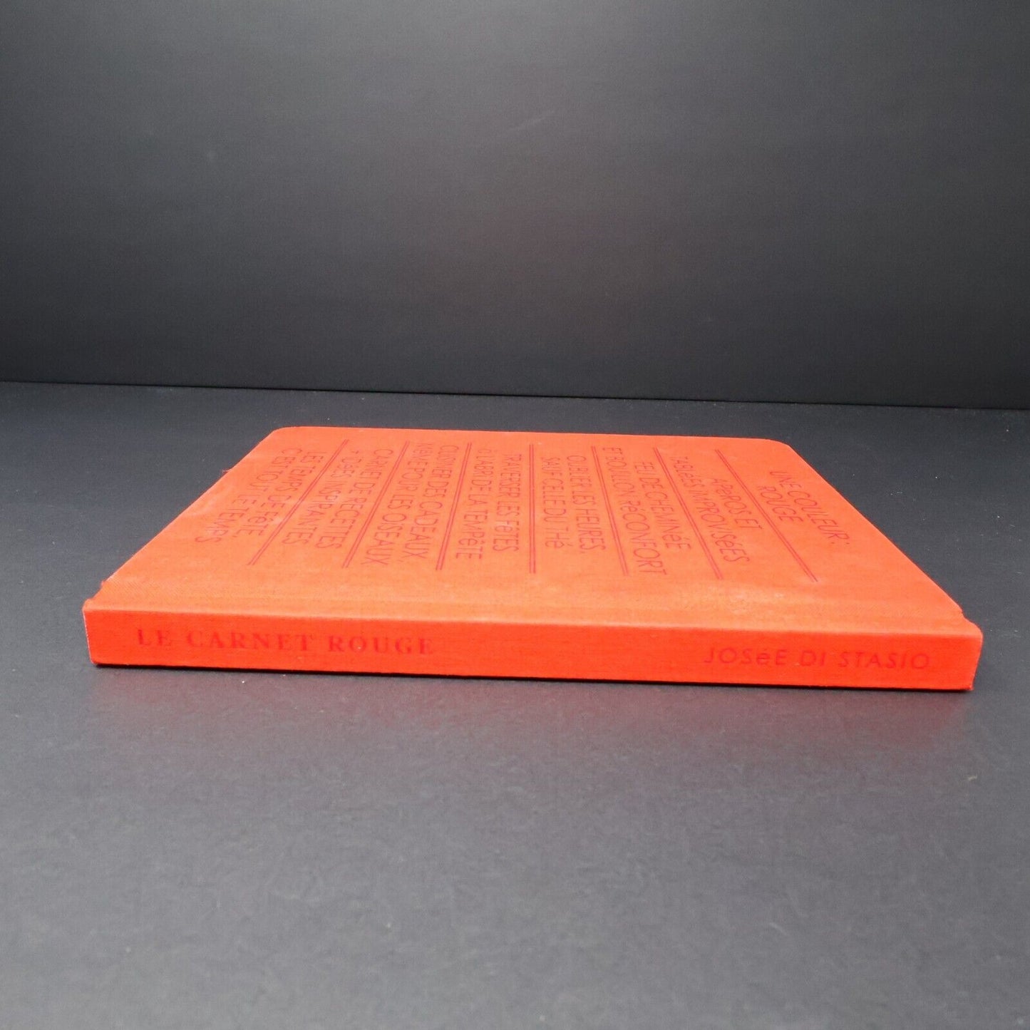2013 Le Carnet Rouge de Josée Di Stasio Hardcover HC Flammarion Cuisine Recettes