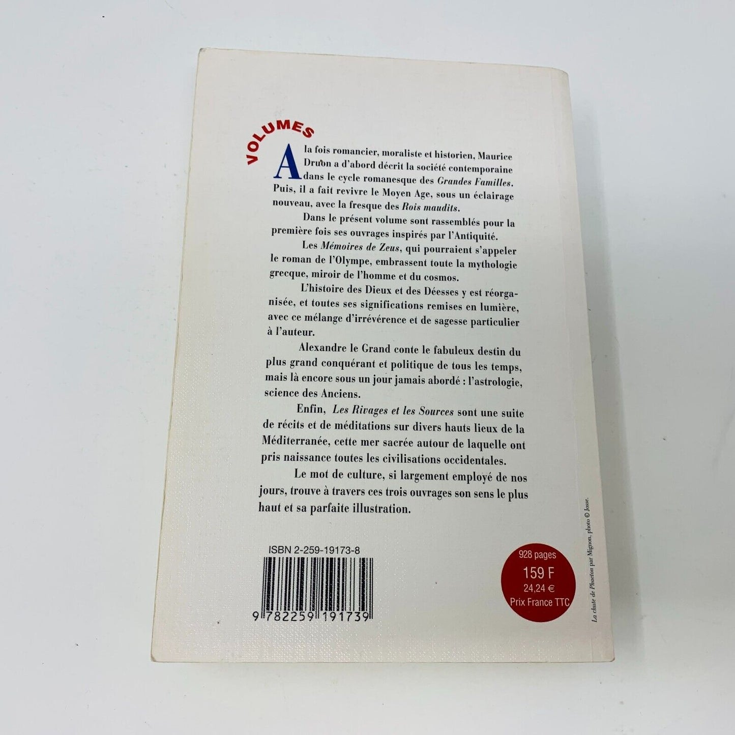 1999 Romans Mythologiques Volumes Plon Omnibus Maurice Druon Alexandre Le Grand