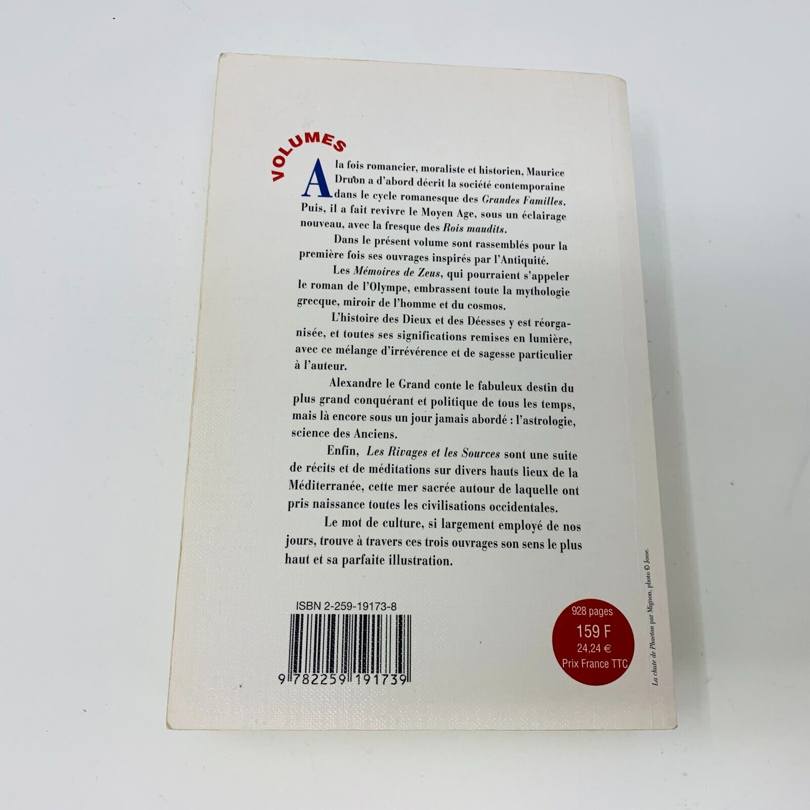 1999 Romans Mythologiques Volumes Plon Omnibus Maurice Druon Alexandre Le Grand