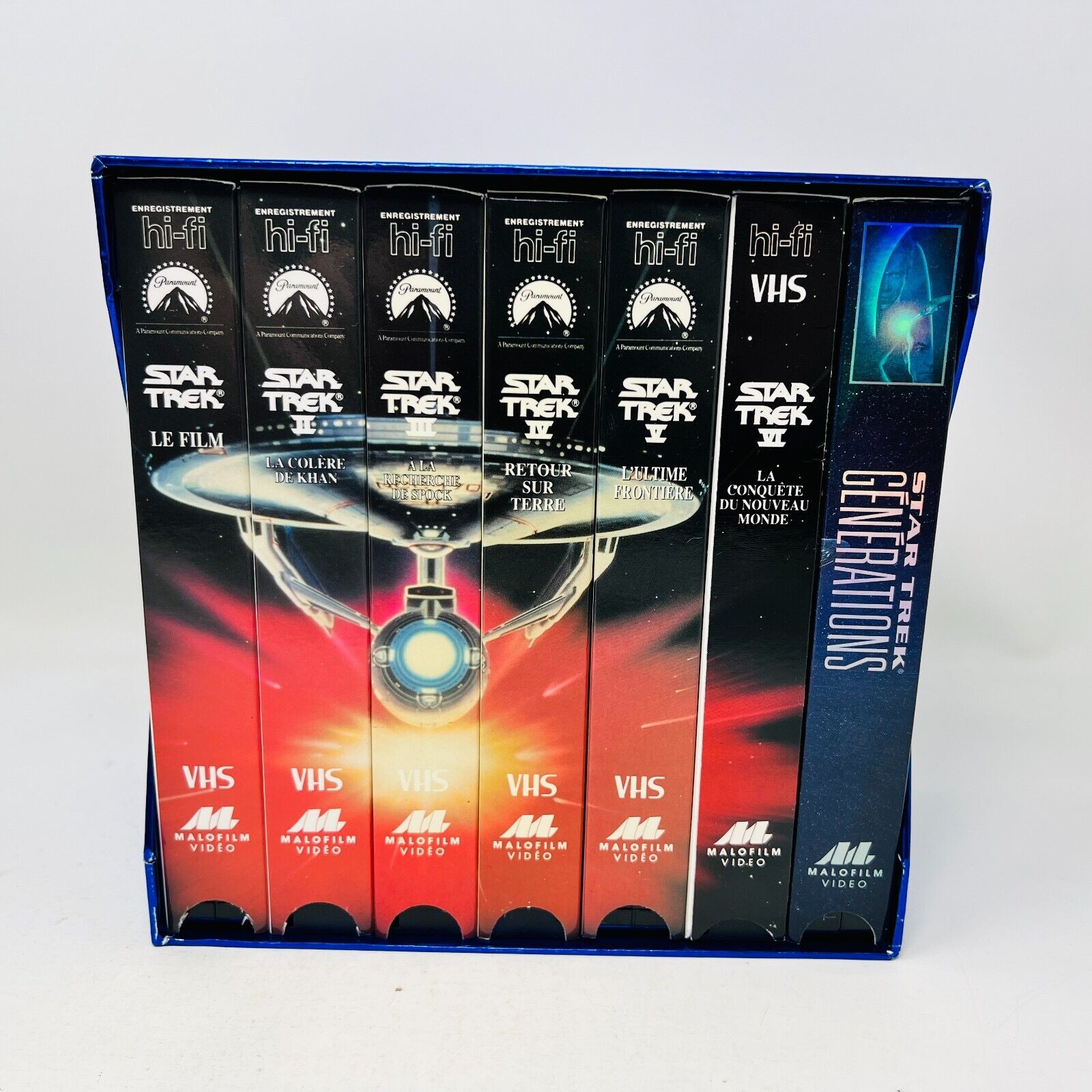 Coffret Star Trek de 7 Films VHS NTSC Testés en Français/French William Shatner