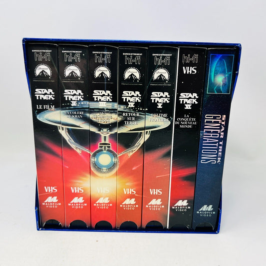 Coffret Star Trek de 7 Films VHS NTSC Testés en Français/French William Shatner