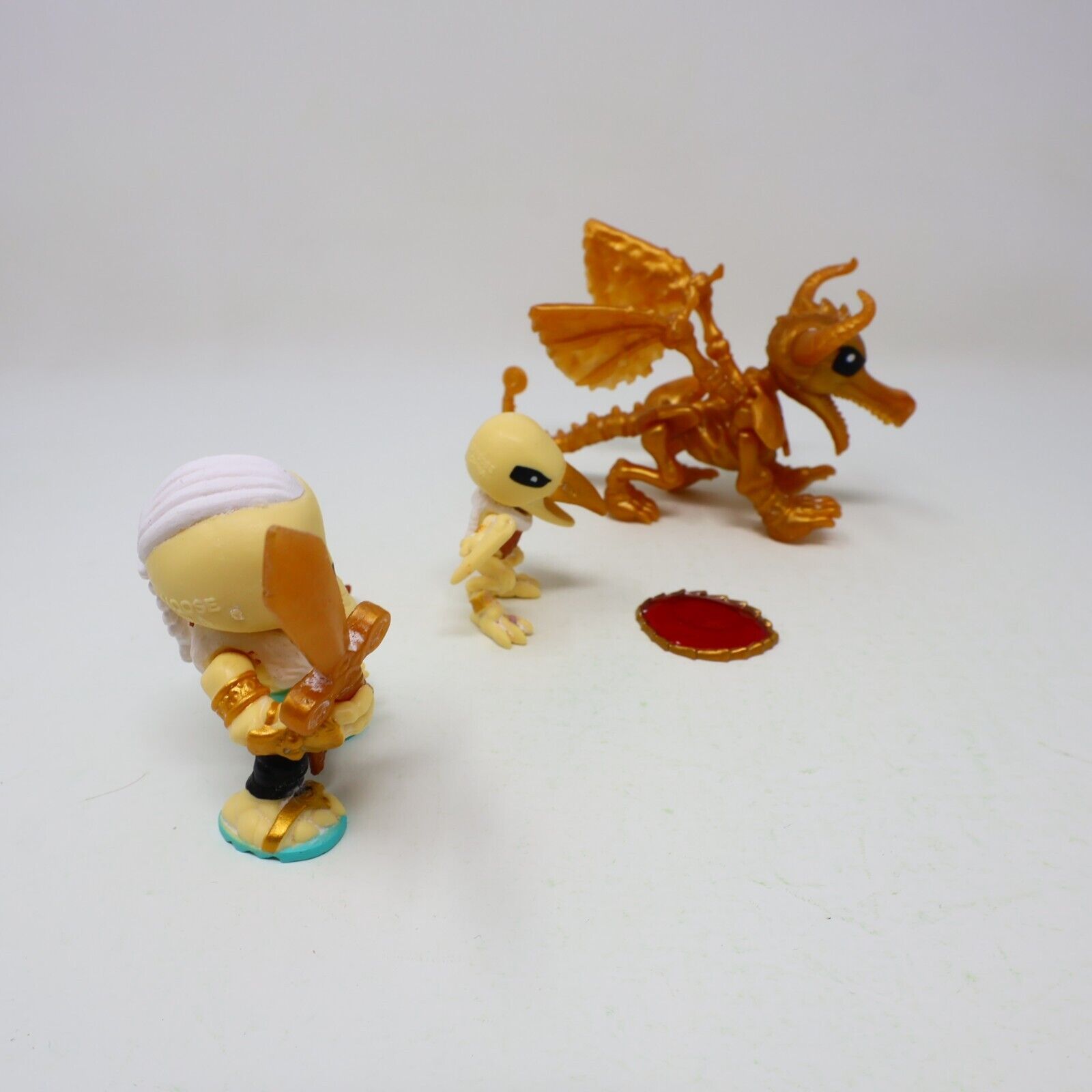 Lot 3 Treasure X Dragons Gold Figures Azgardian Erik Blingblade Crow Bar Moose
