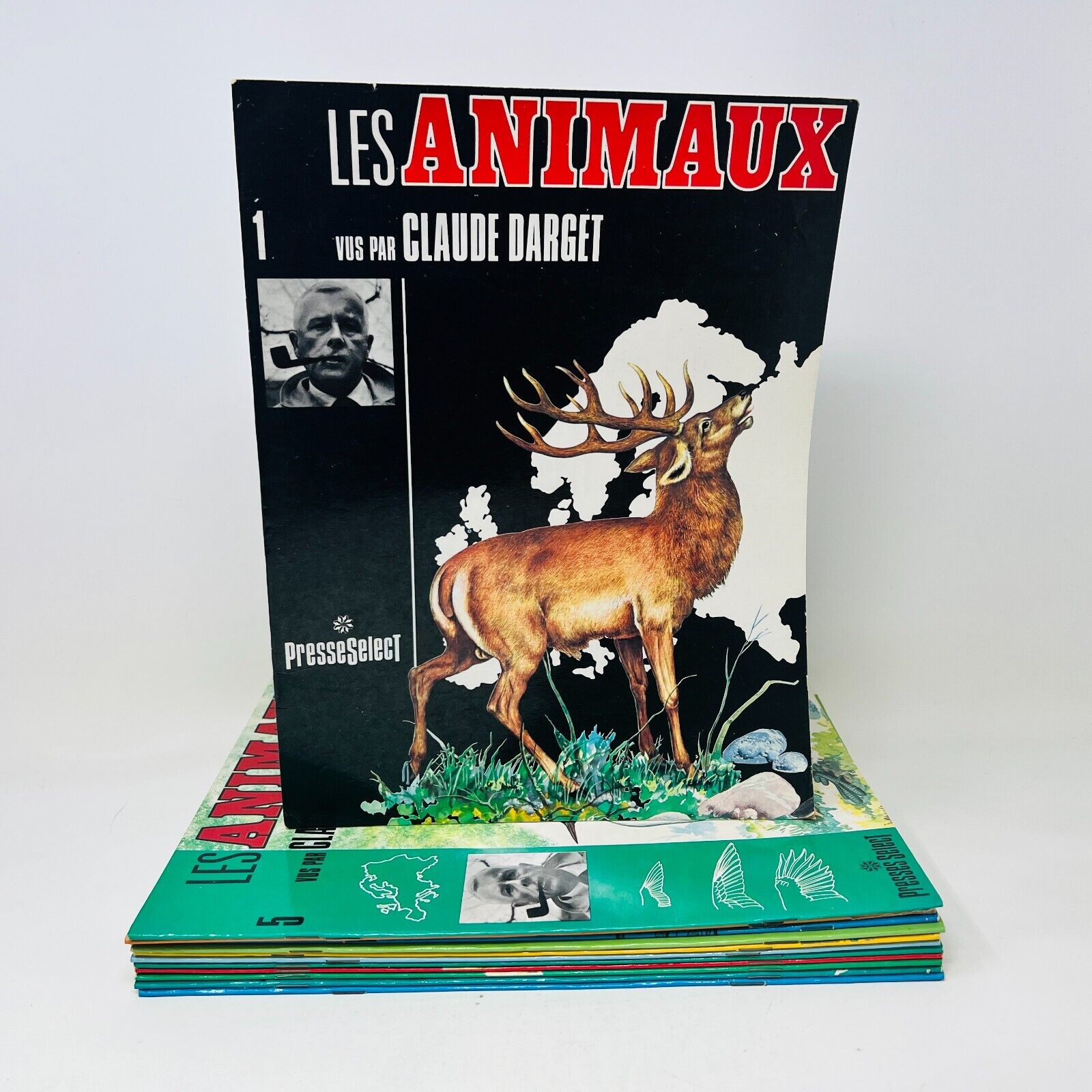 12x Les Animaux Vus par Claude Darget Presses Select Français 1960s Lot Livres