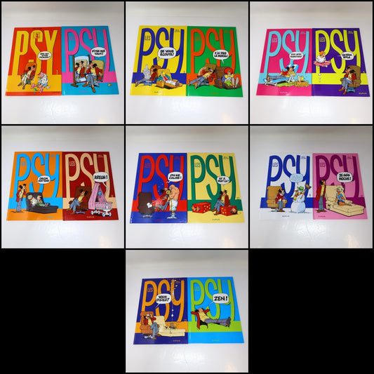 Les Psy #1-14 Lot 14 Bandes dessinées Bédu/Raoul Cauvin Dupuis Dites-Moi Tout!