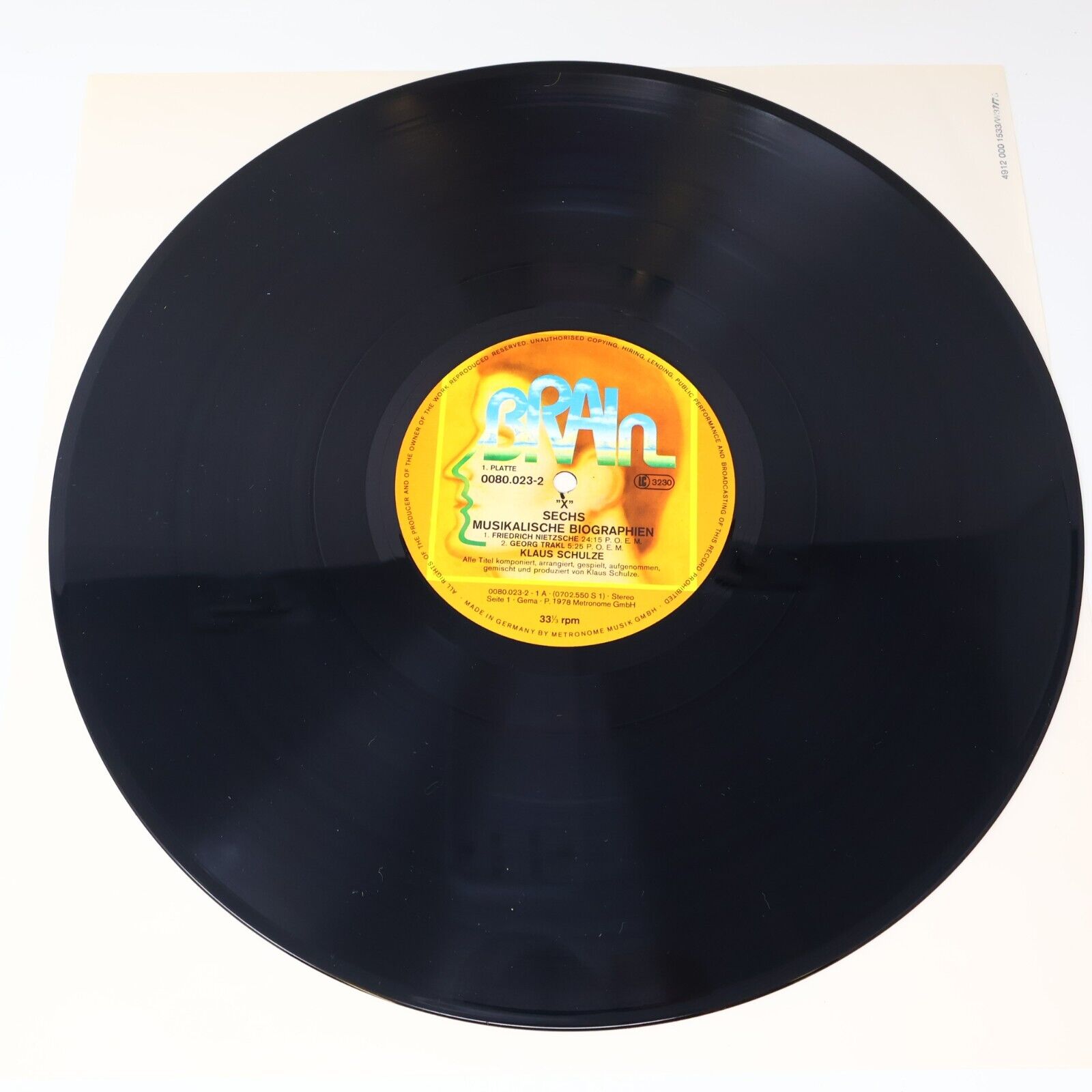 Klaus Schulze "X" 2x LP Record Vinyl 1978 Germany Brain 0080.023 Berlin-School