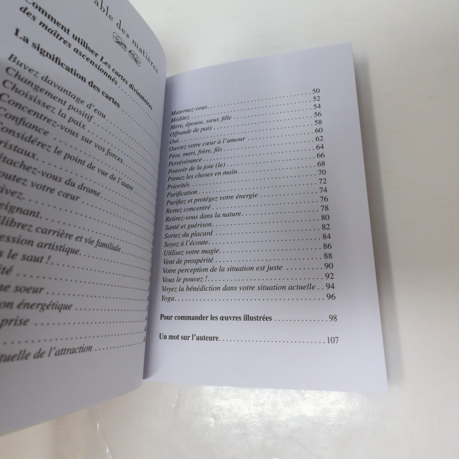 Cartes Divinatoires des Maîtres Ascensionnés Doreen Virtue Complet Tarot Cards