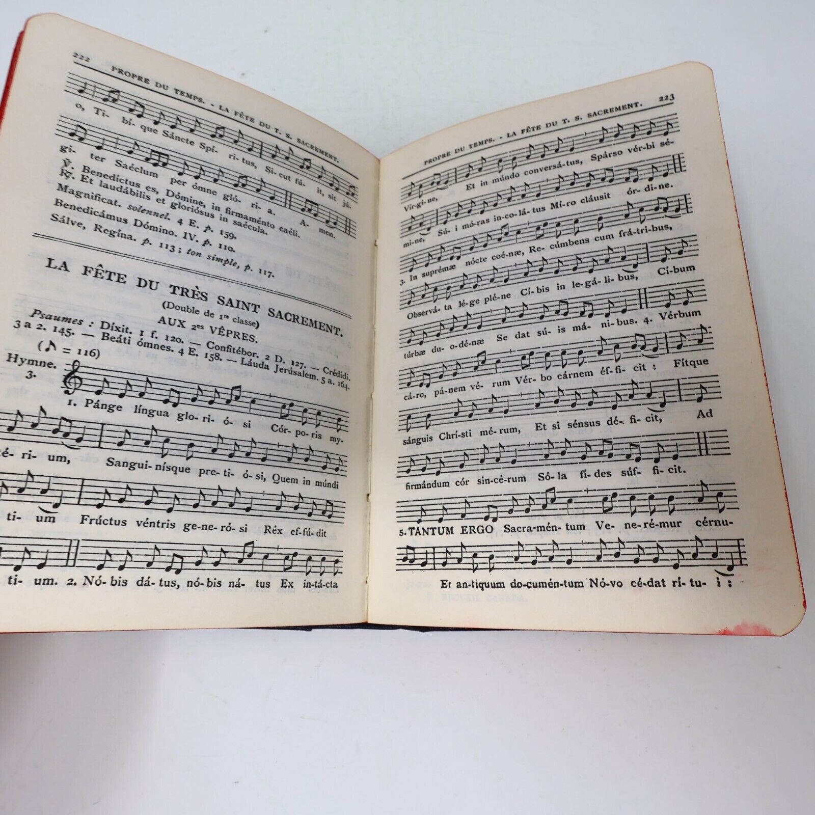 1929 Manuel de Chant Clercs de Saint Viateur Français Latin Hardcover Religion