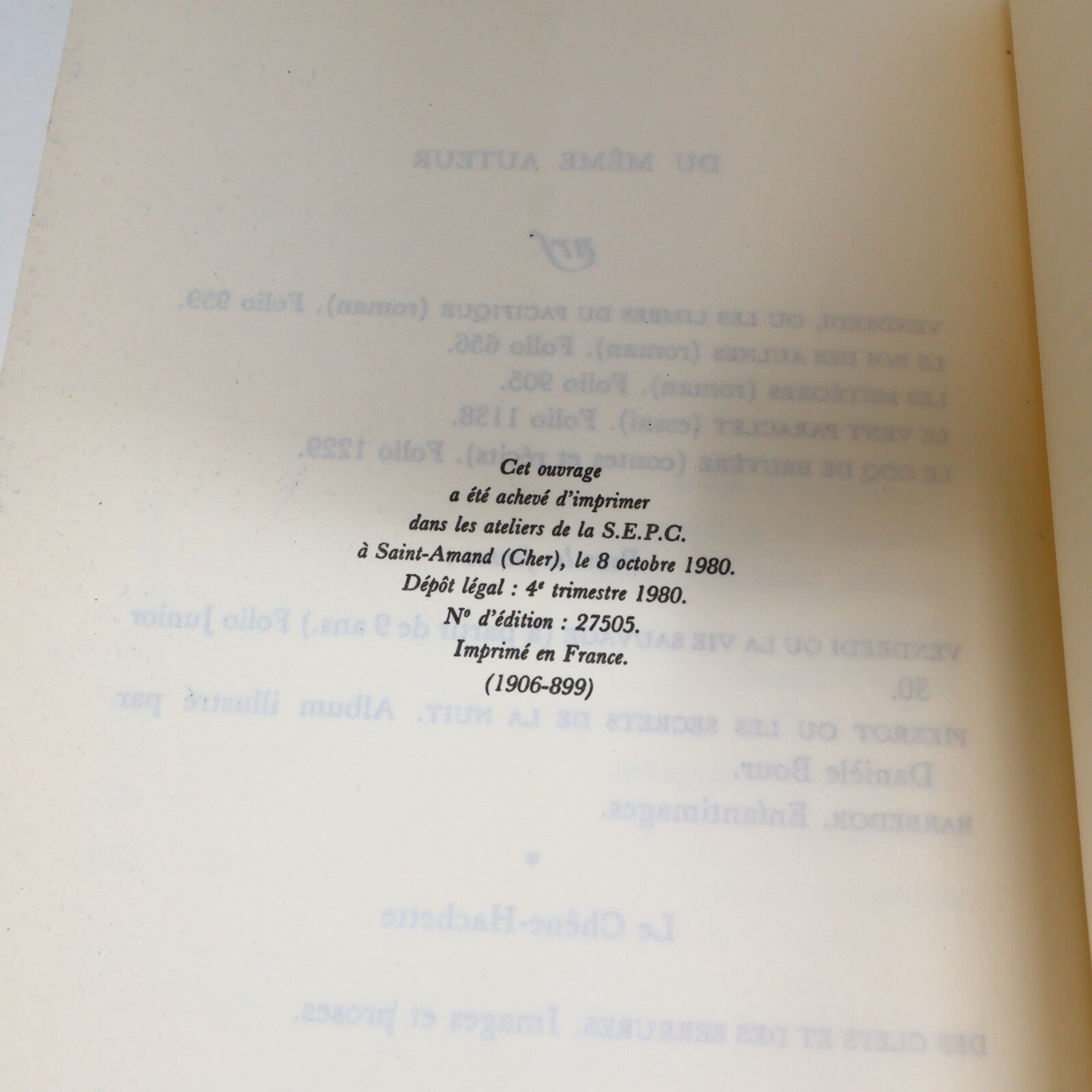 Michel Tournier Lot 3 Livres Gaspard Melchior & Balthazar/Roi des Aulnes French