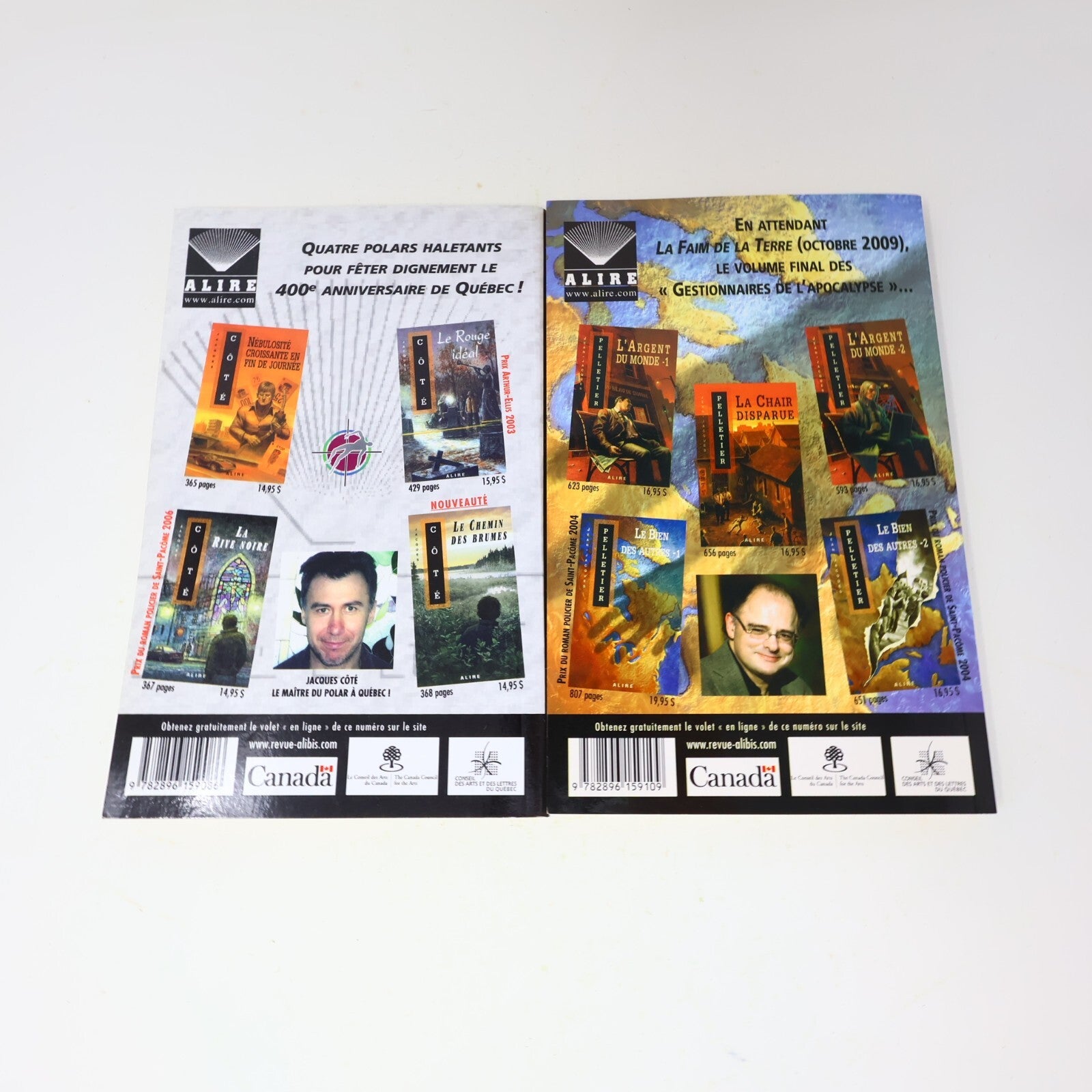 Alibis #1-8, 28, 30 Lot 10 Revues Polar Noir & Mystère Crime et Mystère Policier