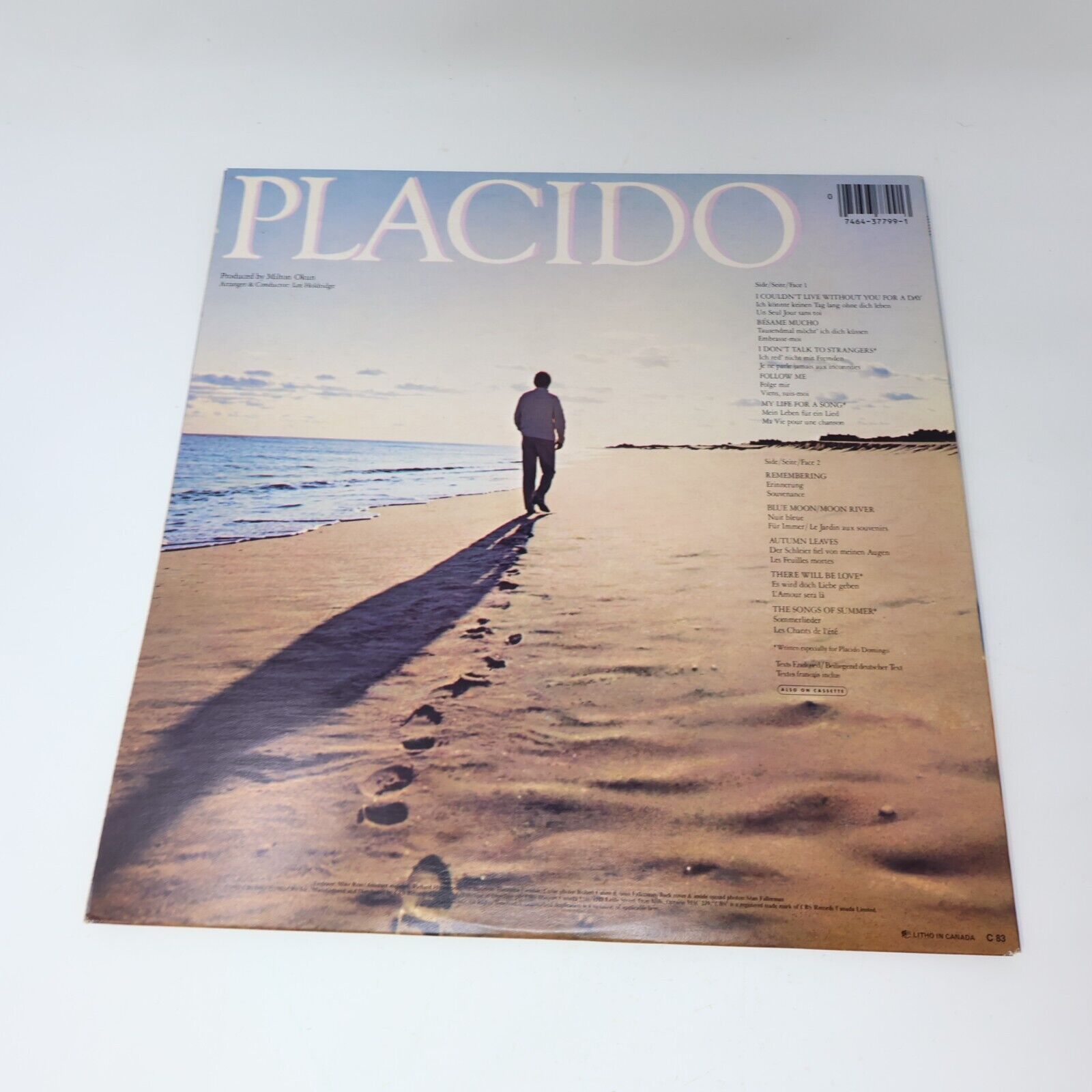 Placido Domingo Perhaps Love + My Life For A Song Lot of 2 LP Records 1980s