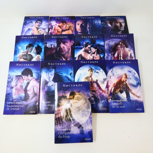 Harlequin Nocturne Romance Fantastique Fantasy Lot 13 Livres Français French PB