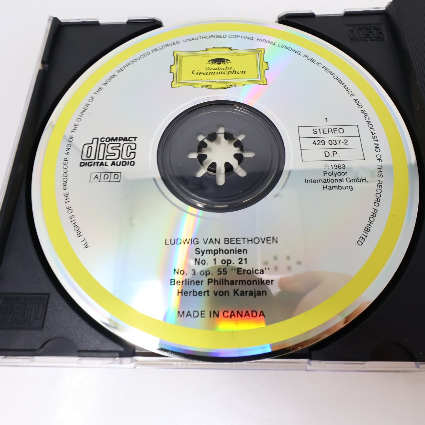 Beethoven Karajan #1-2 Symphonies 1-9 Lot 2 CD Boxset Deutshe Grammophon Tested