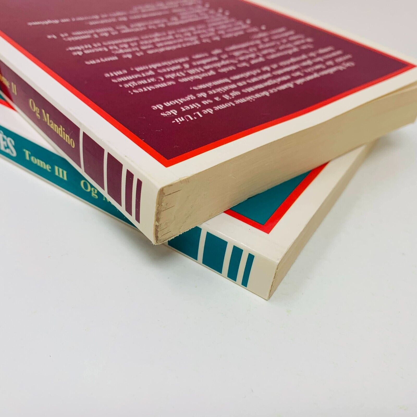 1987 L'Université du Succès Tome #2-3 Og Mandino Un Monde Différent Lot Livres