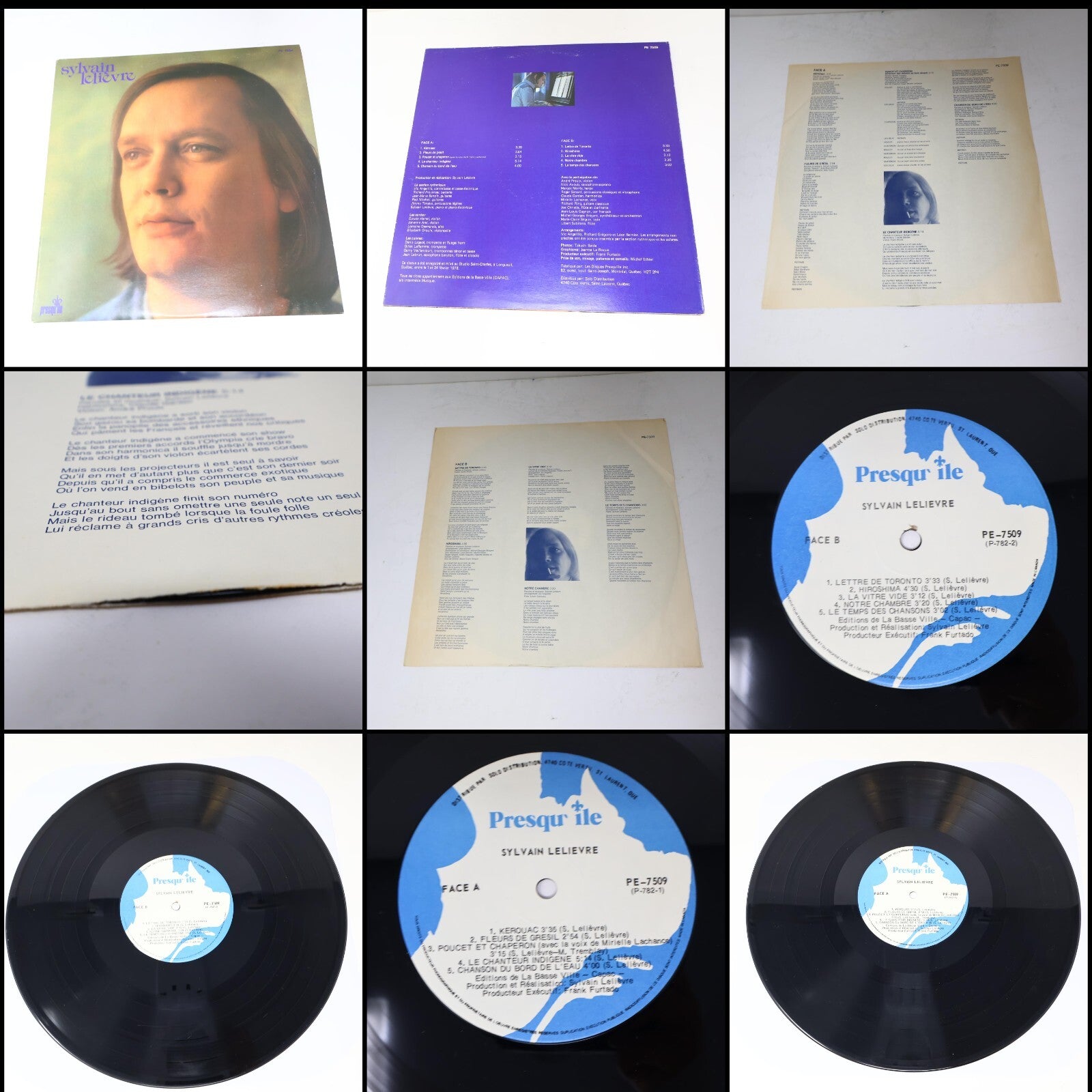 Sylvain Lelièvre Lot 6 Disques Petit Matin/Programme Double/Intersections Record