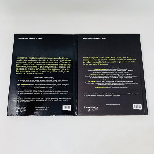 Saisis 1 & 2 de Louis-François Marcotte Lot de Livres Recettes Cuisine Barbecue