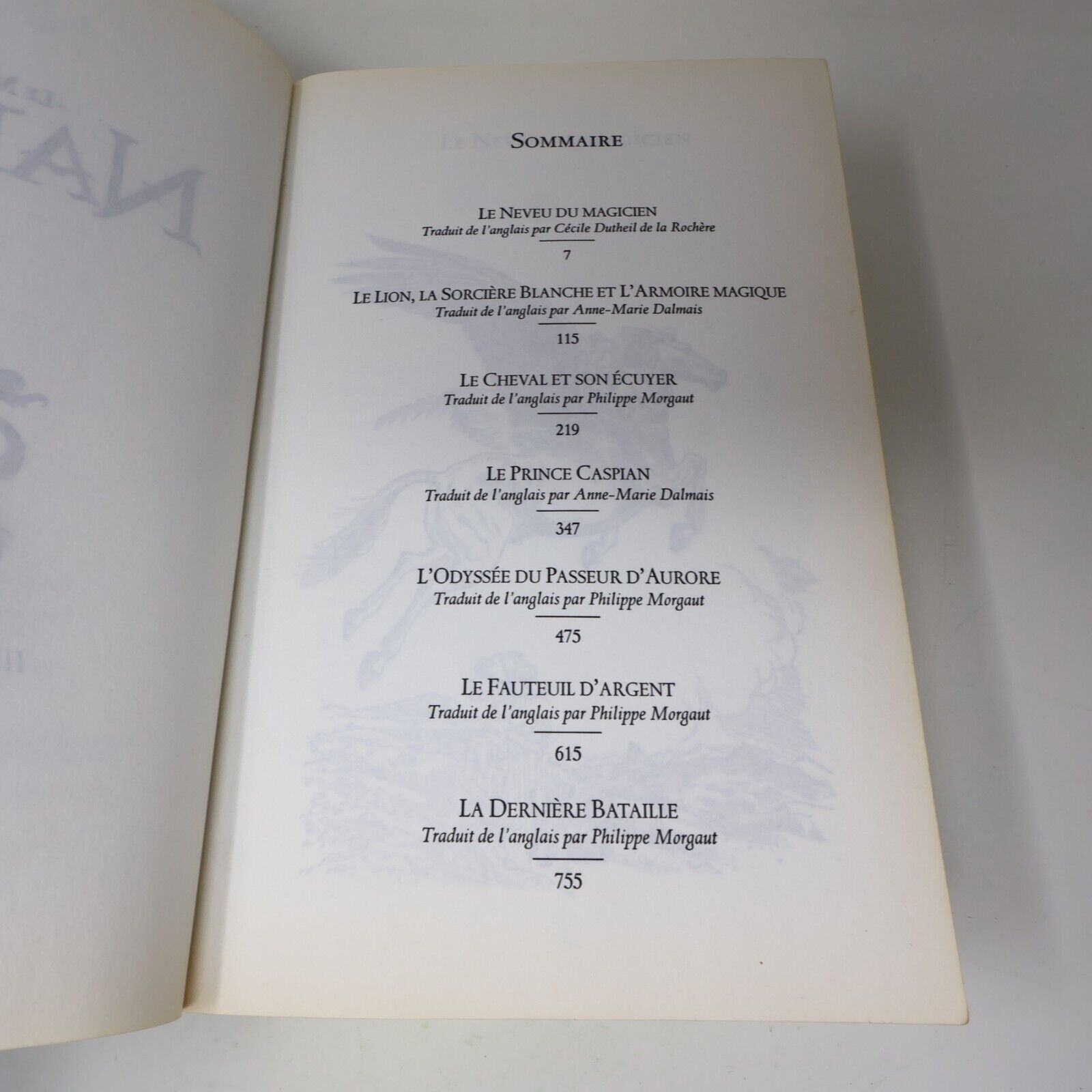 2010 Le Monde de Narnia C. S. Lewis Omnibus Fantasy Illustré Gallimard Français