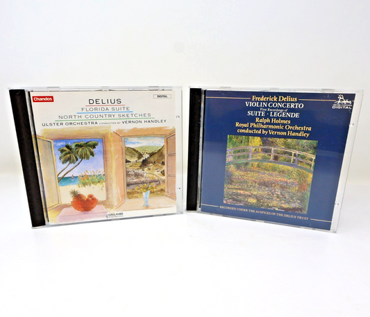 Frederick Delius 2 CD Lot Violin Concerto/Suite/Legende/Florida Suite V. Handley
