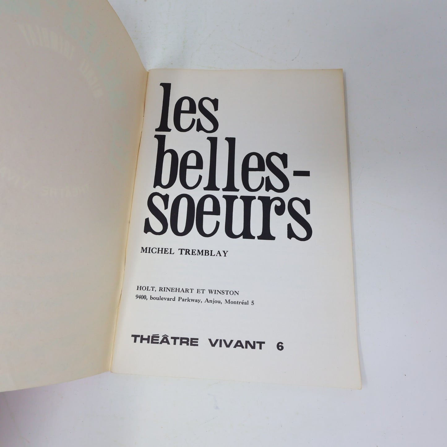 Lot 21 Livres Michel Tremblay Cahier Noir Rouge Bleu/Belles-Soeurs/Vrai Monde PB