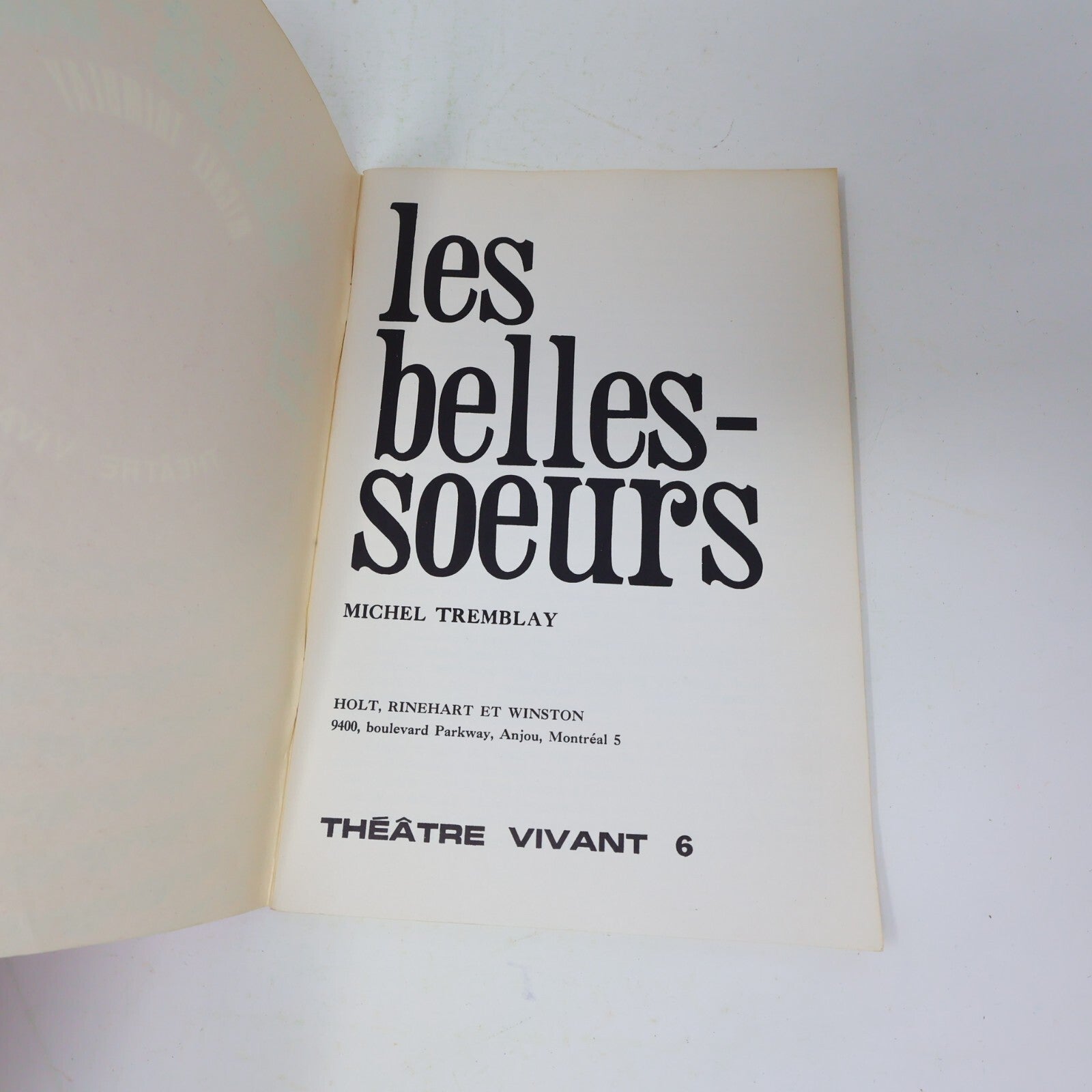 Lot 21 Livres Michel Tremblay Cahier Noir Rouge Bleu/Belles-Soeurs/Vrai Monde PB