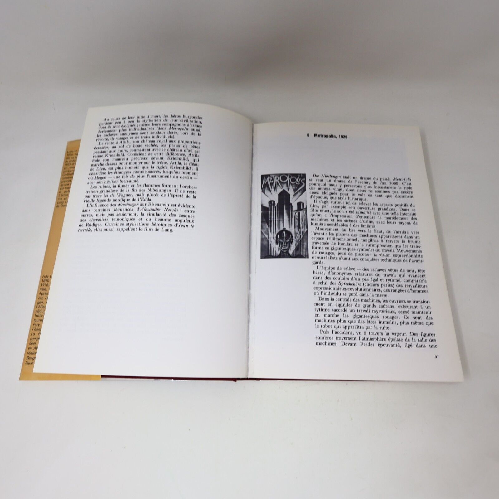 1984 Cahiers du Cinéma Fritz Lang Biographie Cinématographie de Lotte H. Eisner