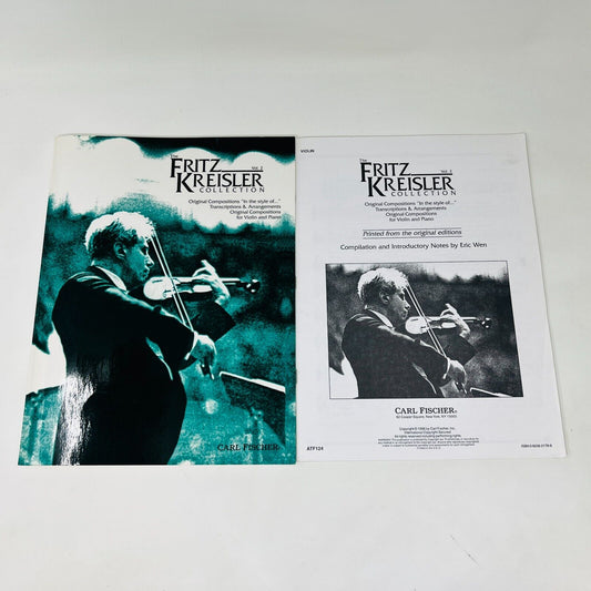 1996 The Fritz Kreisler Collection #2 Songbook Piano & Violin PB Carl Fischer