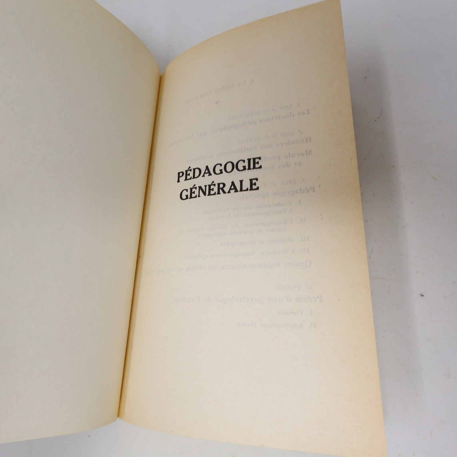 1966 Pédagogie Générale par l'Étude des Doctrines Pédagogiques J.Leif/G. Rustin