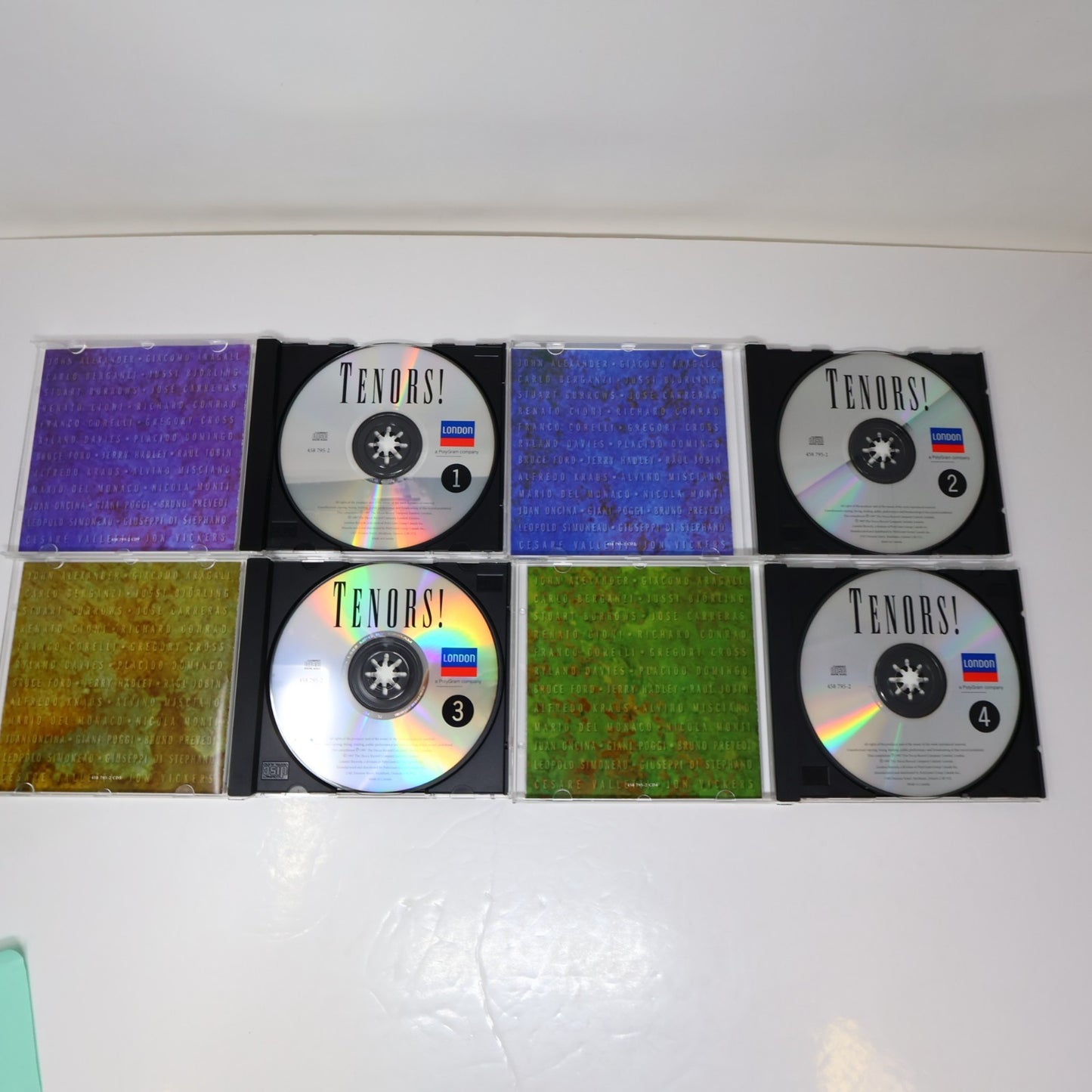 Tenors! 4 CDs Box Set 64 Selections Carreras/Domingo/Raul Jobin London 458 795-2