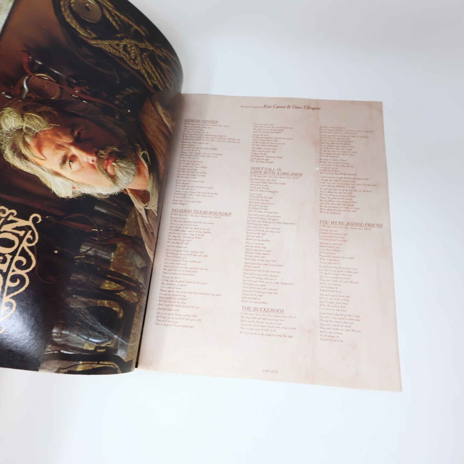 Kenny Rogers Gideon LP Record Vinyl 1980 United Artists Records LOO-1035 Canada