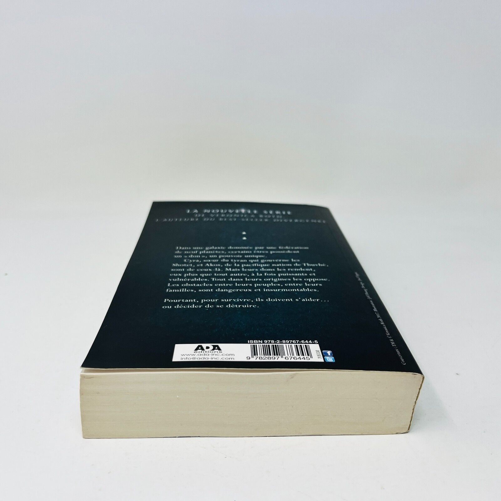 2017 Marquer les Ombres de Veronica Roth Livre ADA en Français/French Paperback