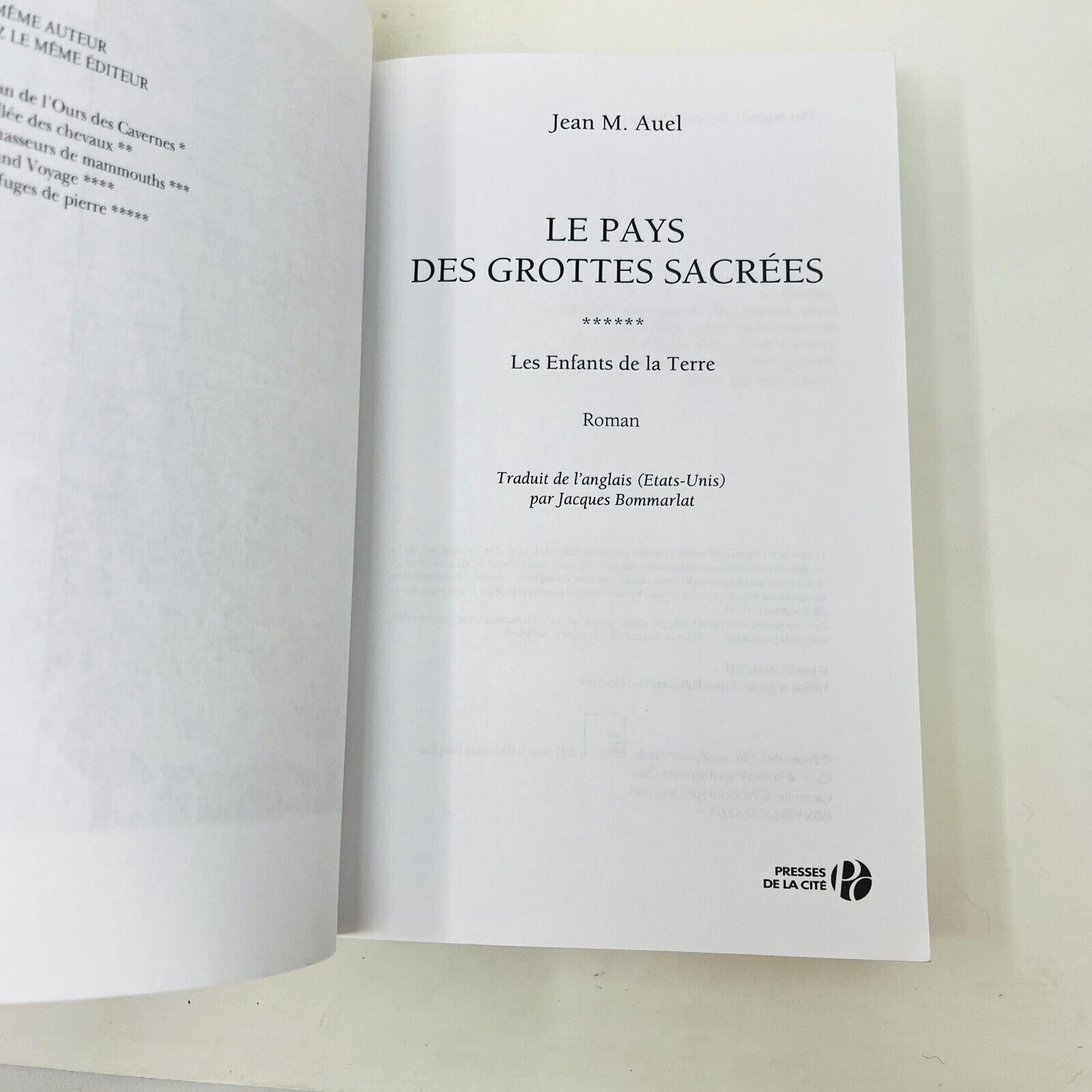 Les Enfants de la Terre 1-6 French Français Jean M. Auel Série Complète Livres